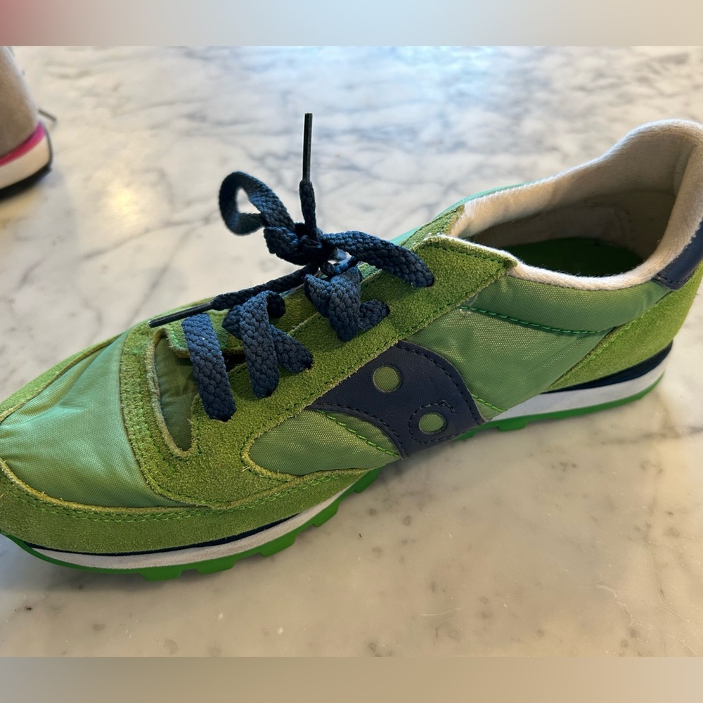 Green Saucony Sneakers Size 6